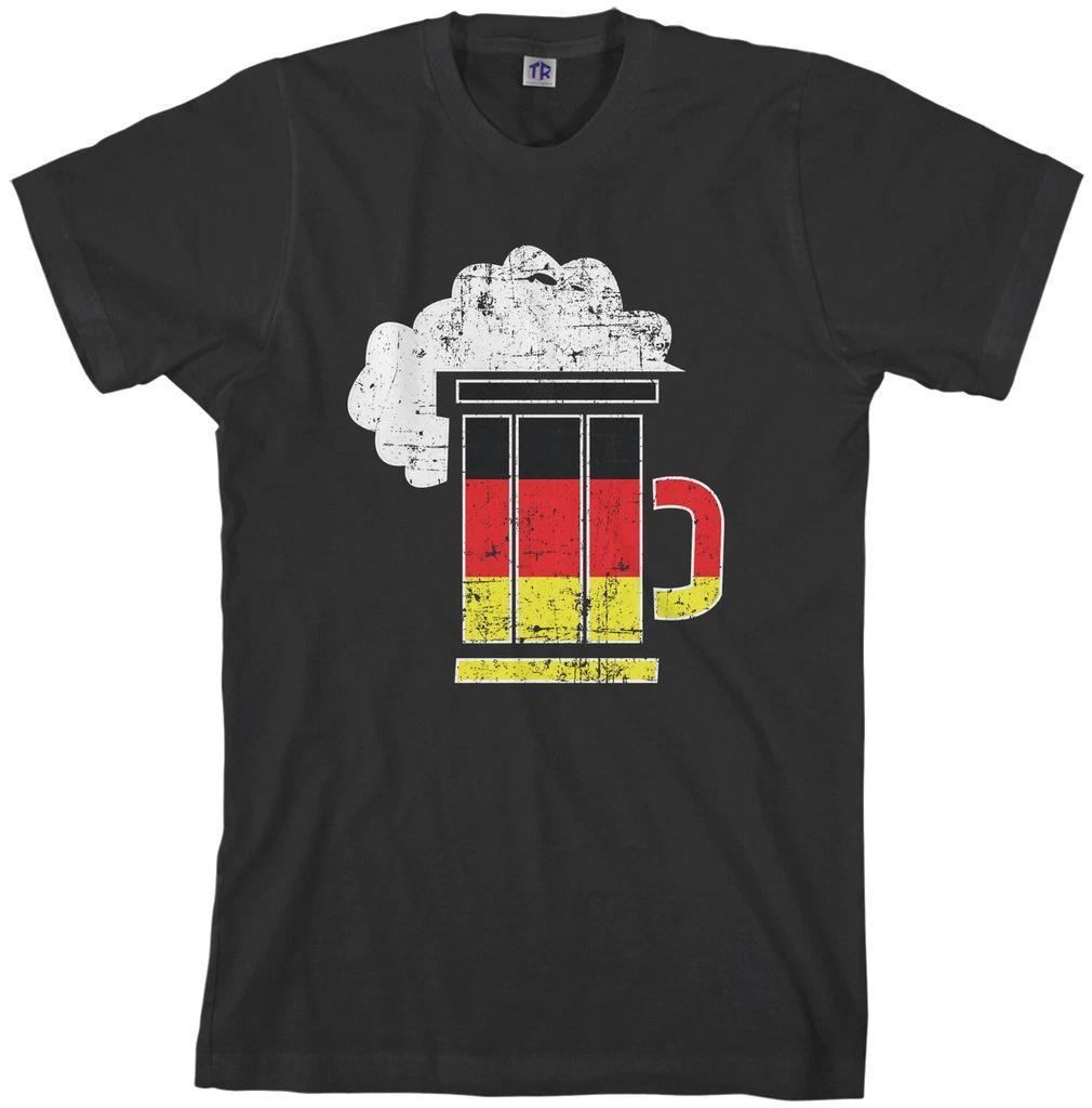 

Threadrock Men s German Beer Mug T shirt Berlin National Flag M