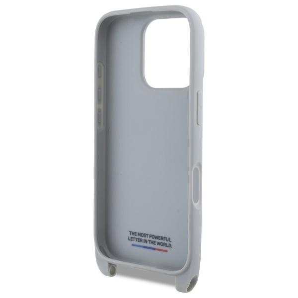 Bmw Bmhcp16L23Psccg Iphone 16 Pro 6.3   Szary/Grey Hardcase M Edition Carbon Stripe & Strap