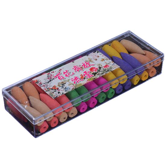 

50 шт./кор. благовония с обратным потоком, стойкий аромат, множество ароматов, широко используемый дезодорант, безопасная ароматерапия, экологически чистые конусы для благовоний с обратным потоком C