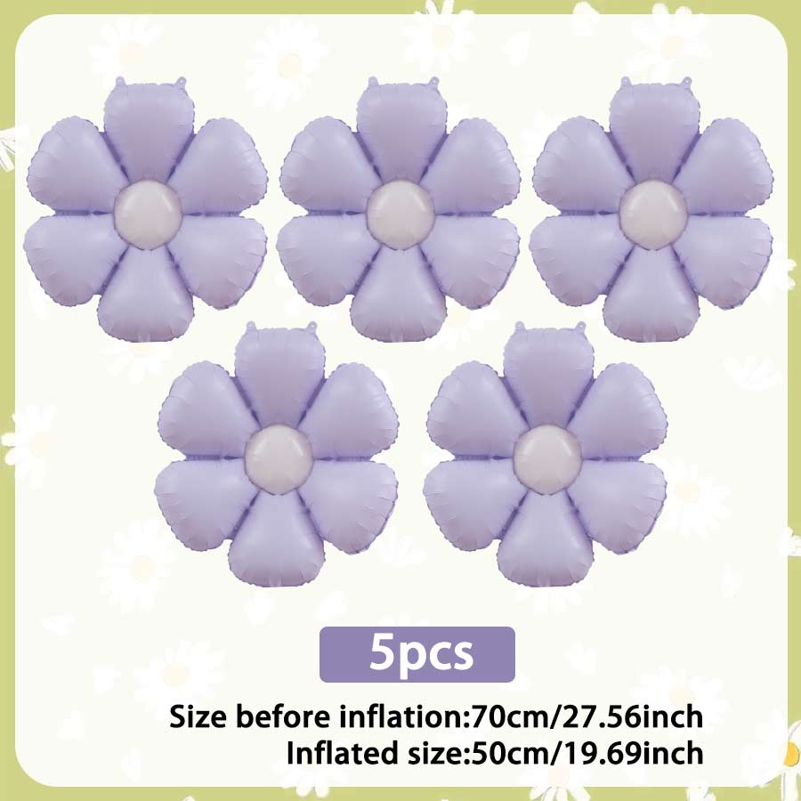 Candy Daisy Flower Balloon Sunflower Theme Aluminum Foil Balloon Birthday Party Shower Wedding Decoration Flower Balloon