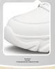 Men's Hidden Height Sports Casual Shoes - Spring Low-Top, Cowhide Upper, Thick Sole, White Running Board Shoes