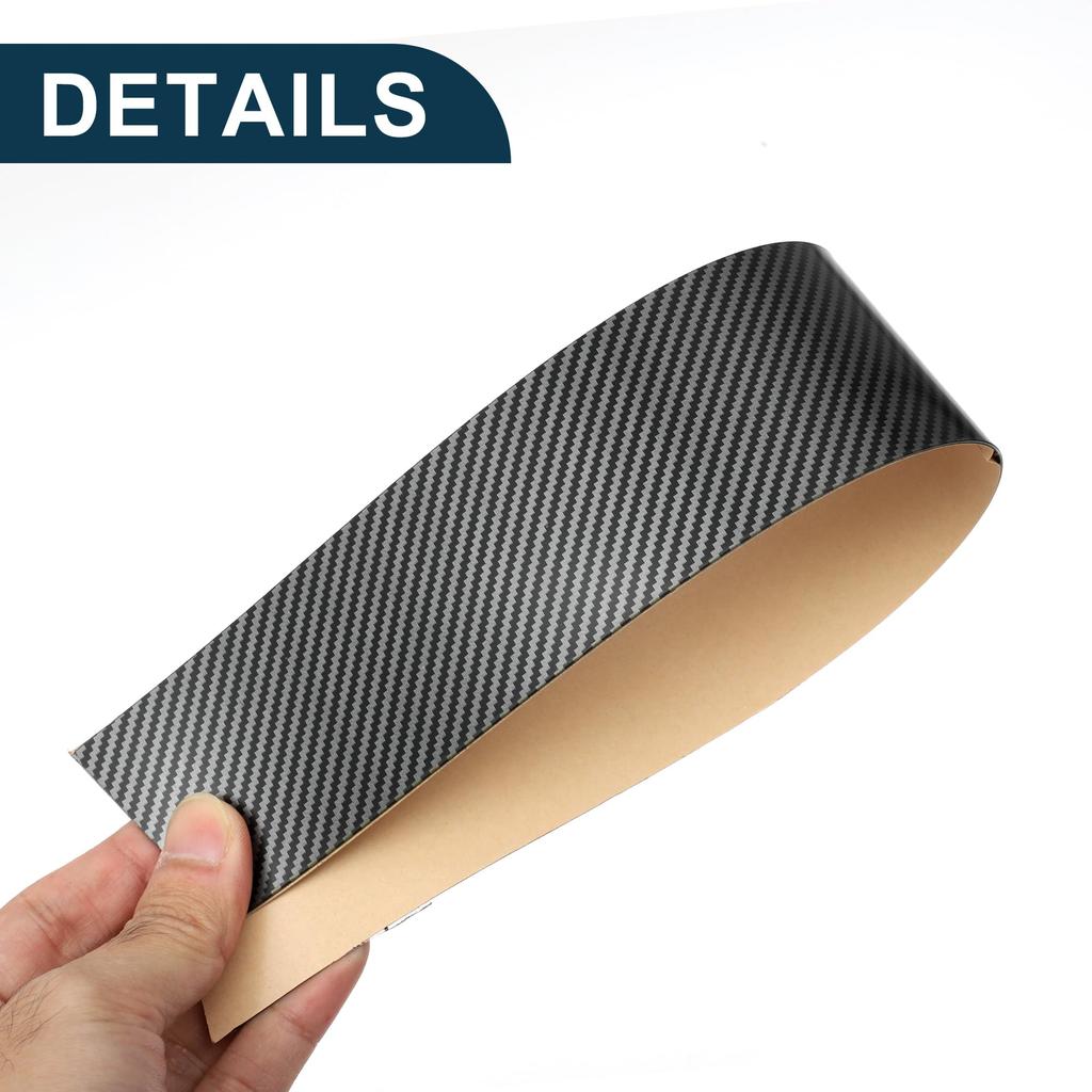 TUCKBOLD Door Pillar Window Trim Stickers for Toyota Prius Door Outer Exterior Carbon Fiber Pattern 8 Pieces Anti-Scratch 2010-2015, Covers, Black,