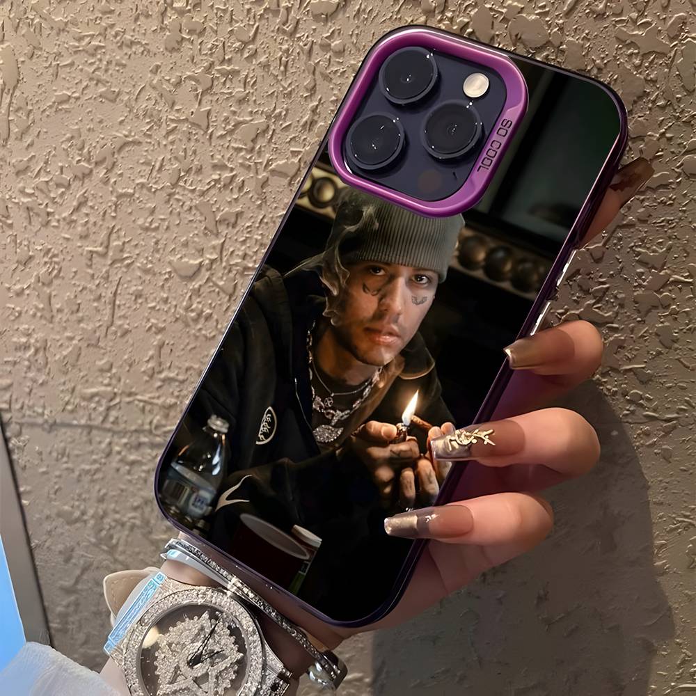 Rapper AMERI D-DUKI For iPhone 17,16,15,14,13,12,11,Mini,Pro,E,SE4,XS,MAX Purple Candy Matte Cover