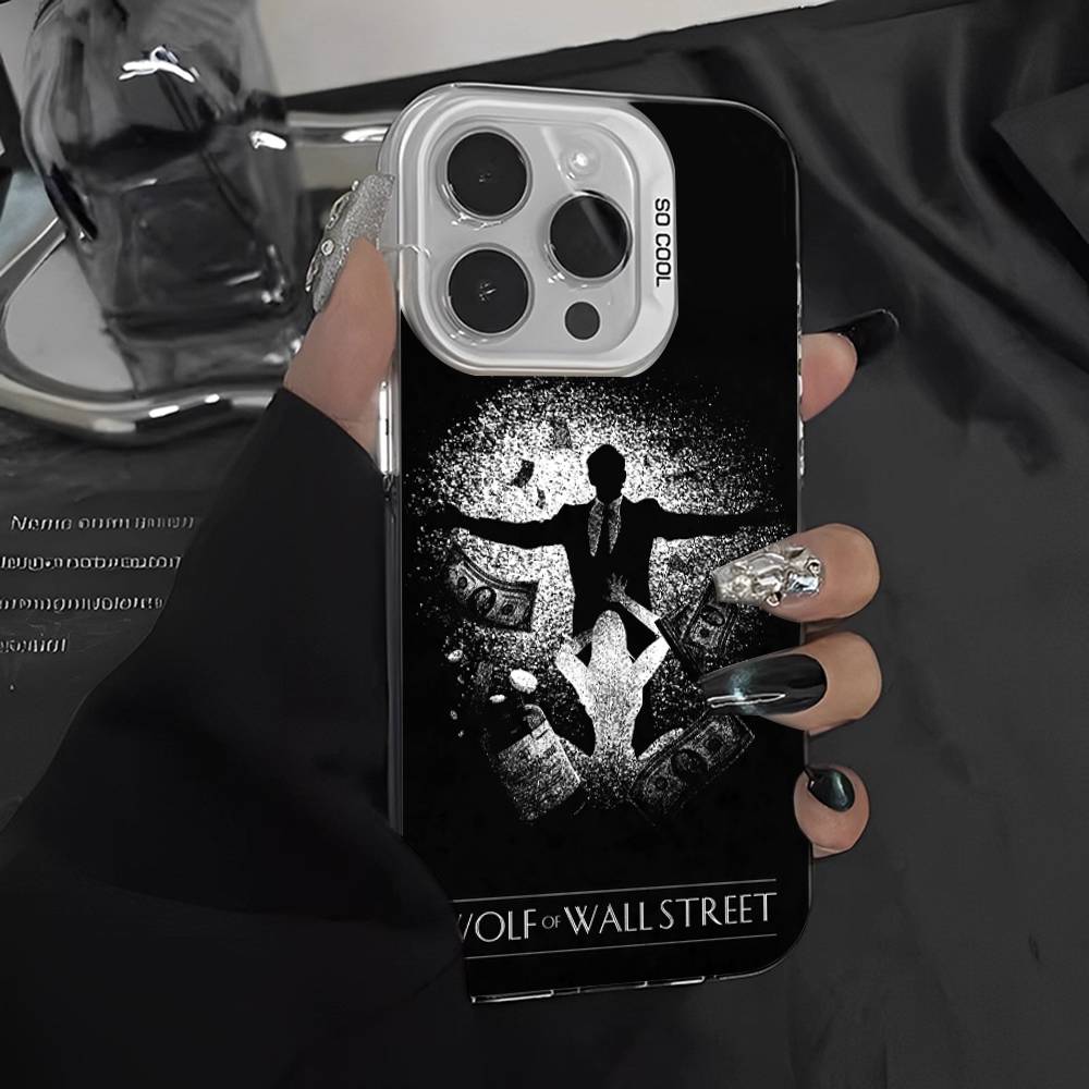 

ТВ Волк С-Уолл С-Стрит Чехол для телефона для IPhone 16 15 14 13 12 11 17 Pro Max Plus Цвет Серебряный Корпус iPhone 13 pro