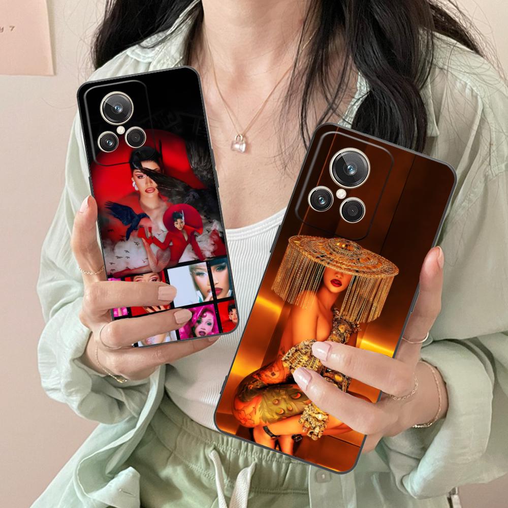 Cardi B Matte TPU Mobile Phone Case for Realme GT 8 Neo Pro C75 73 71 C67 65 C55 53 C35 31 C20 15 Colorful Cover