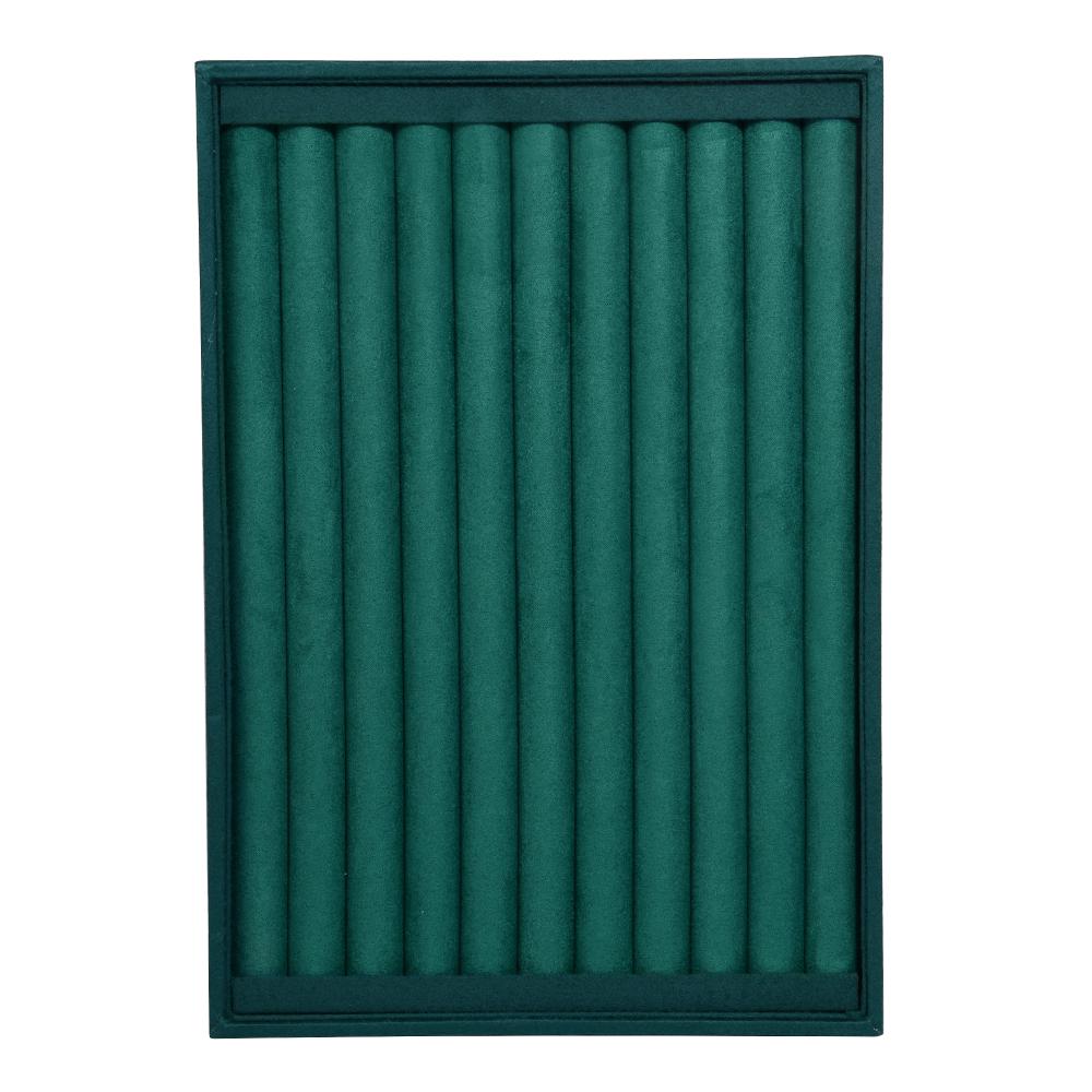 Velvet Jewelry Display Tray Exquisite Portable Jewelry Holder For Ring Earrings Necklace Classification Organizer Storage Case
