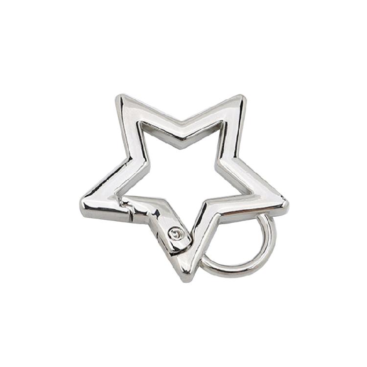 Spring Gate O-Ring Star Shape Ring Open Leather Bag Handbag Belt Strap Buckle