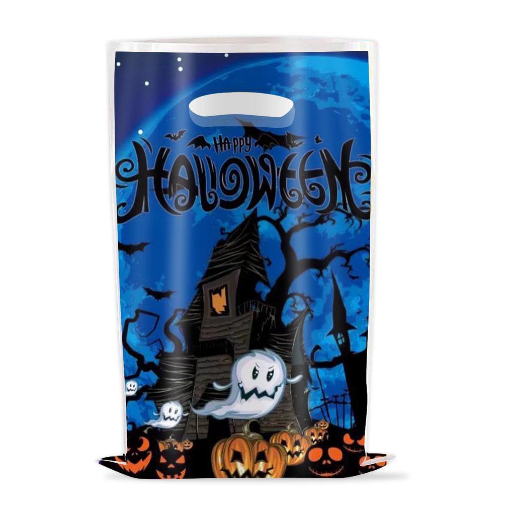 Ghostly Halloween Gift Bags - Skull Trick-or-Treat Party Decorations