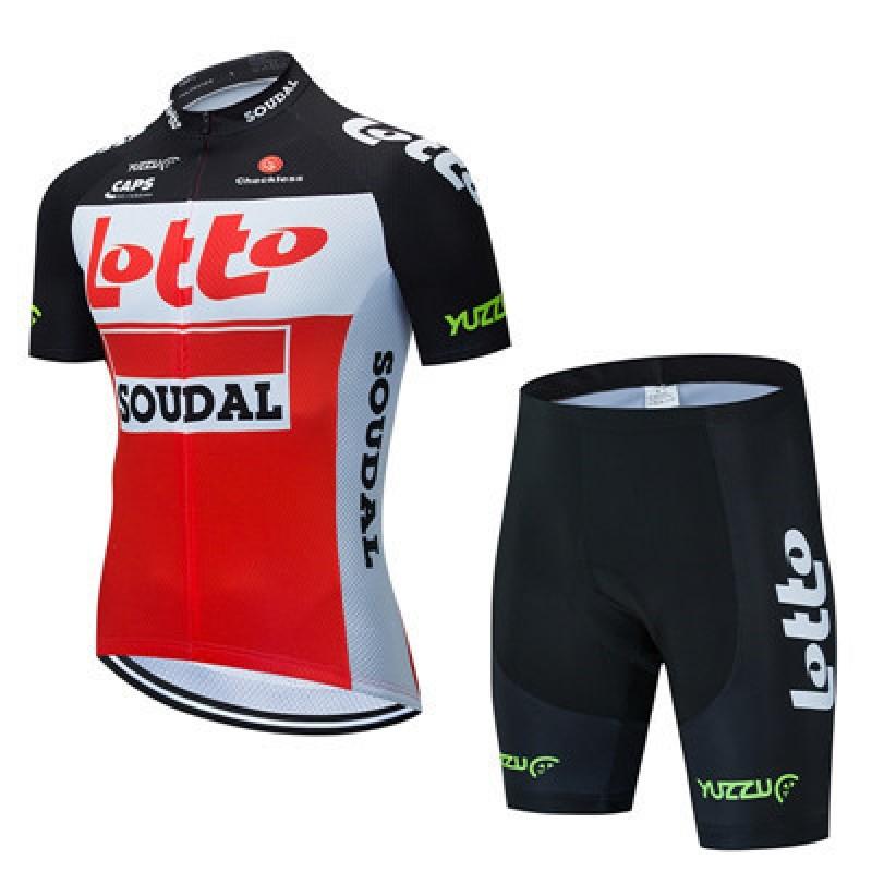 Mens Cycling Jersey Set Short Sleeve Breathable Road Bike Apparel Outdoor Sport Wear