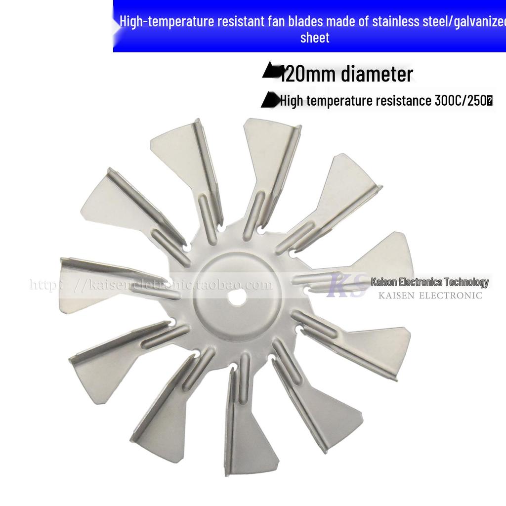 Pale Ventola Motore Forno/Friggitrice ad Aria Acciaio Inossidabile 304 e Zincato a 9/11 Lame 120mm & 100mm
