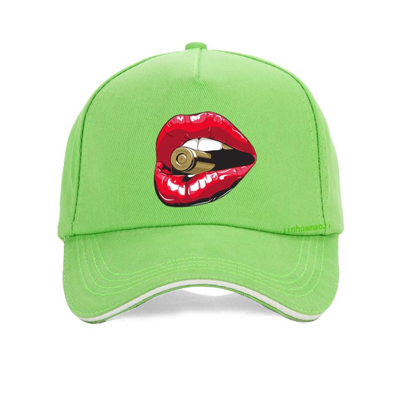 Summer Fashion Red Lips Bullet Print Women Baseball Cap Men Casual Brand Cotton Funny Swag Aesthetic Unisex Hip Hop Gothic Hat