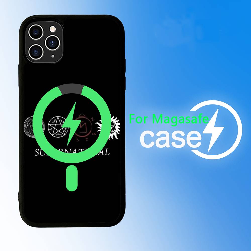 

Supernatural SPN Dean And Sam For Magsafe Magnetic Wireless Phone Case For iPhone 11 12 13 14 15 16 17 Pro Max Plus Cover iPhone 16pro max