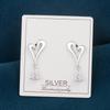 S925 Sterling Silver Heart & Water Drop Earrings for Women – 2026 New Luxury Design, Hot-Selling Dangle Style.