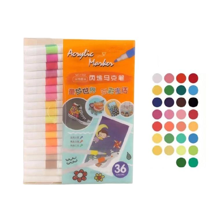 36/48/60 Цветов Акриловый Маркер Граффити Набор Акриловых Маркеров Быстросохнущие Акриловые Маркеры Товары для Творчества
