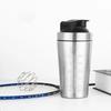 500/750ml Stainless Steel Protein Powder Shaker Bottle with Steel Ball and Scale Leak Proof Gym Fitness Sport Whey Shakes Cup