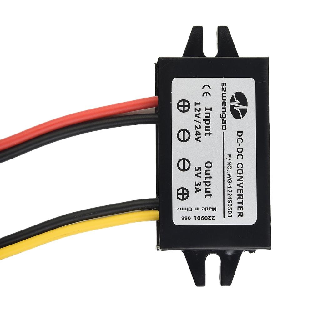 Ultra Thin Step Down Converter Regulator 12V24V To 5V 3A 15W DCDC Power Supply