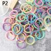 50Pcs/Set Women Girls Basic Hair Bands 4Cm Simple Solid Colors Elastic Headband Hair Ropes Ties Hair Accessories Ponytail Holder