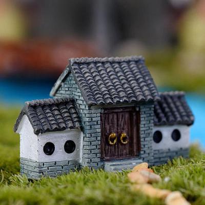 Dollhouse Miniatures DIY House Villa Woodland Fairy Planter Garden Home Decor