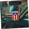 TENDYCOCO Puerto Rico Flag Car Hanging Pendant Car Rearview Mirror
