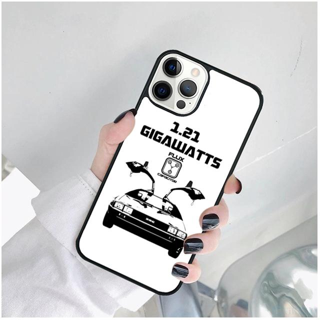 Back To the Future DeLorean Phone Case Cover For iPhone 17 Air 15 16 14 11 12 13 Pro MAX Plus