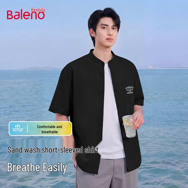 Baleno Men s Casual Henley Short Sleeve Shirt XL