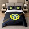 3Pcs Bedding SetLeeds United Soft Bed Sheet and Two Pillowcases Home Bedroom Decor