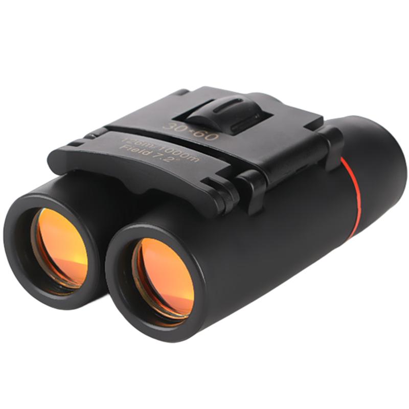 Small Powerful Binoculars Long Range Telescope Zoom 30x60 Camping Equipment Monocular for Outdoor Hunting Bird Watching Travel