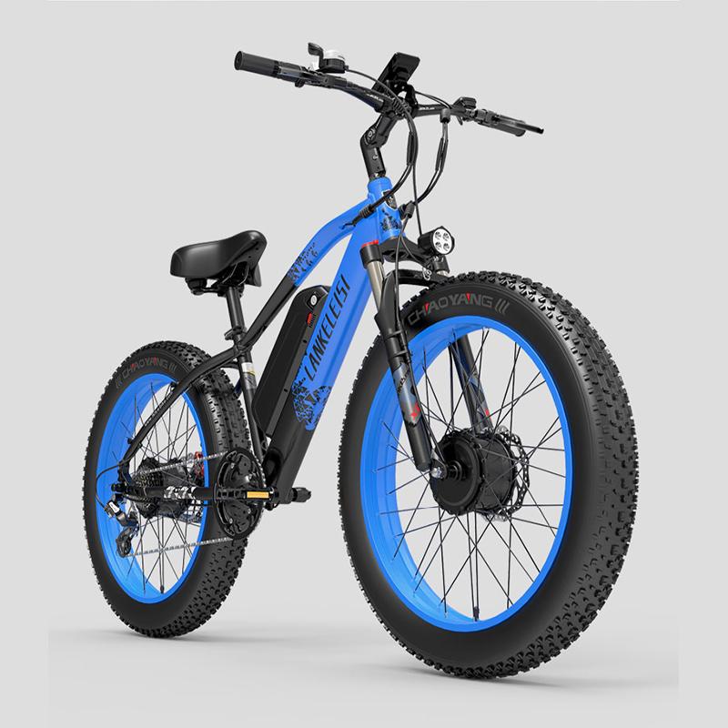 LANKELEISI MG740PLUS 2000W Electric Bike, Dual Motor, Removable 48V 20Ah Battery, 26-inch Wide Tyres, Hydraulic Brakes, All-terrain Bike