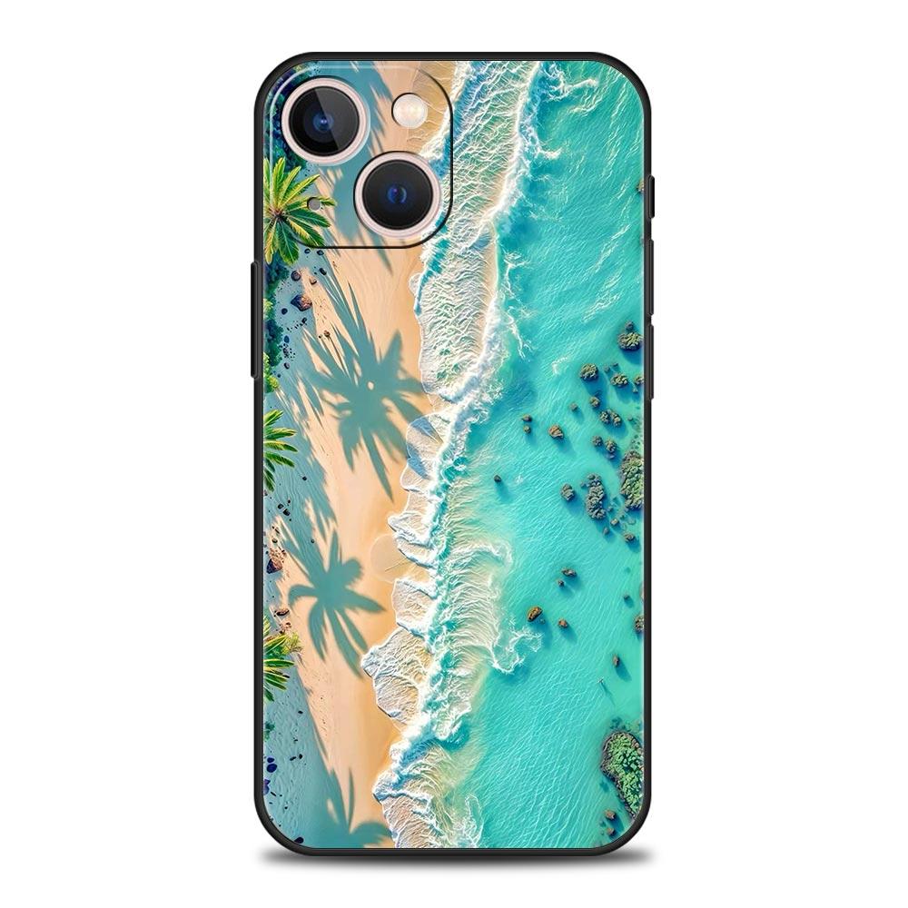 

Phone Case For iPhone 17 16e 15 14 13 12 11 Pro Max SE 7 8 Plus Shell iPhone 16 Soft TPU Cover NYC New York City seaside scenery iPhone 12 Pro