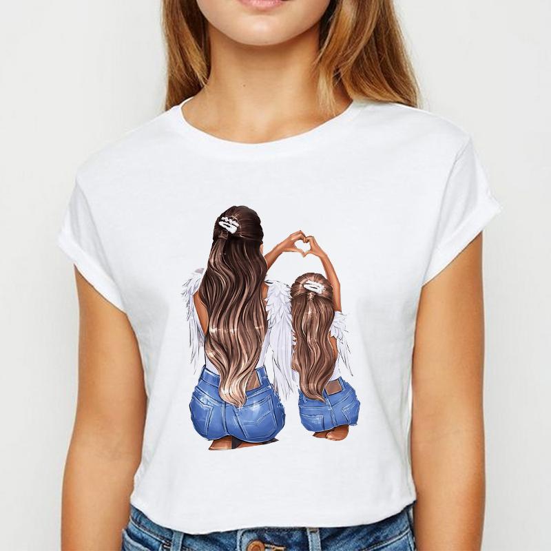 

Women Cartoon Tops 2025 New Holiday Mom Life Mama Print Lady T-Shirts T Shirt Ladies Graphic Female Tee T-Shirt Custom Tshirt XXXL білий