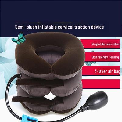 Aufblasbare Halbvelours-Zervikal-Traktionsvorrichtung und Nackenstrecker