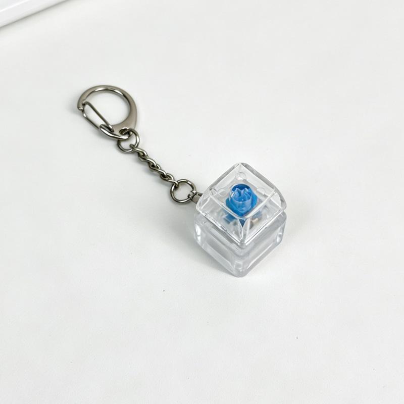 PC3 High Transparency Keycap Keychain: Mechanical Keyboard Decompression Toy