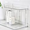 Double Layers Desktop Storage Rack Modern   Makeup Shelf   for Vanity Bathroom