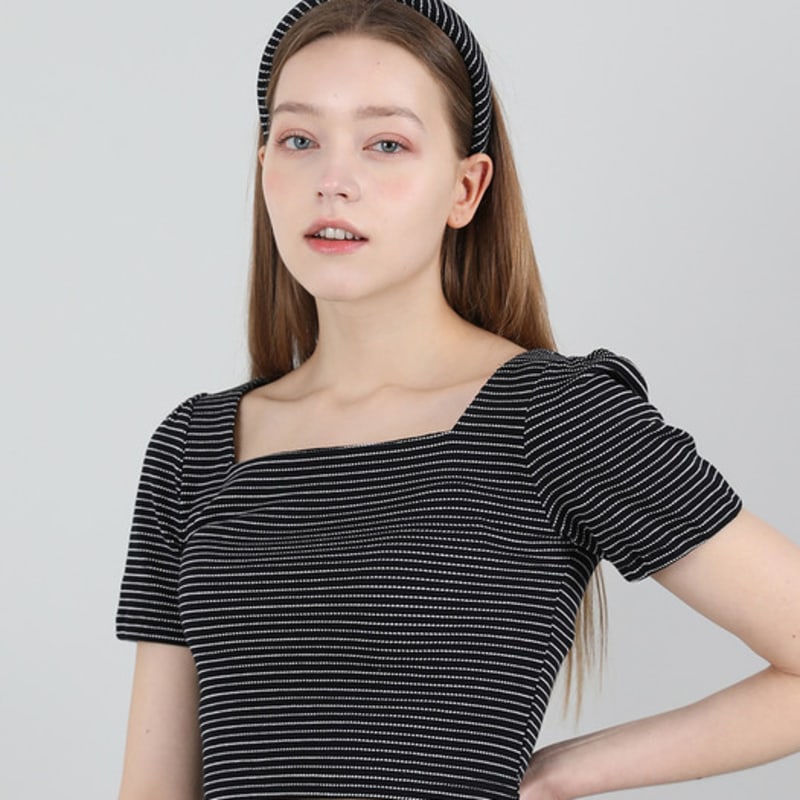 CATTLINE Modern Stripe HairBand (Black)