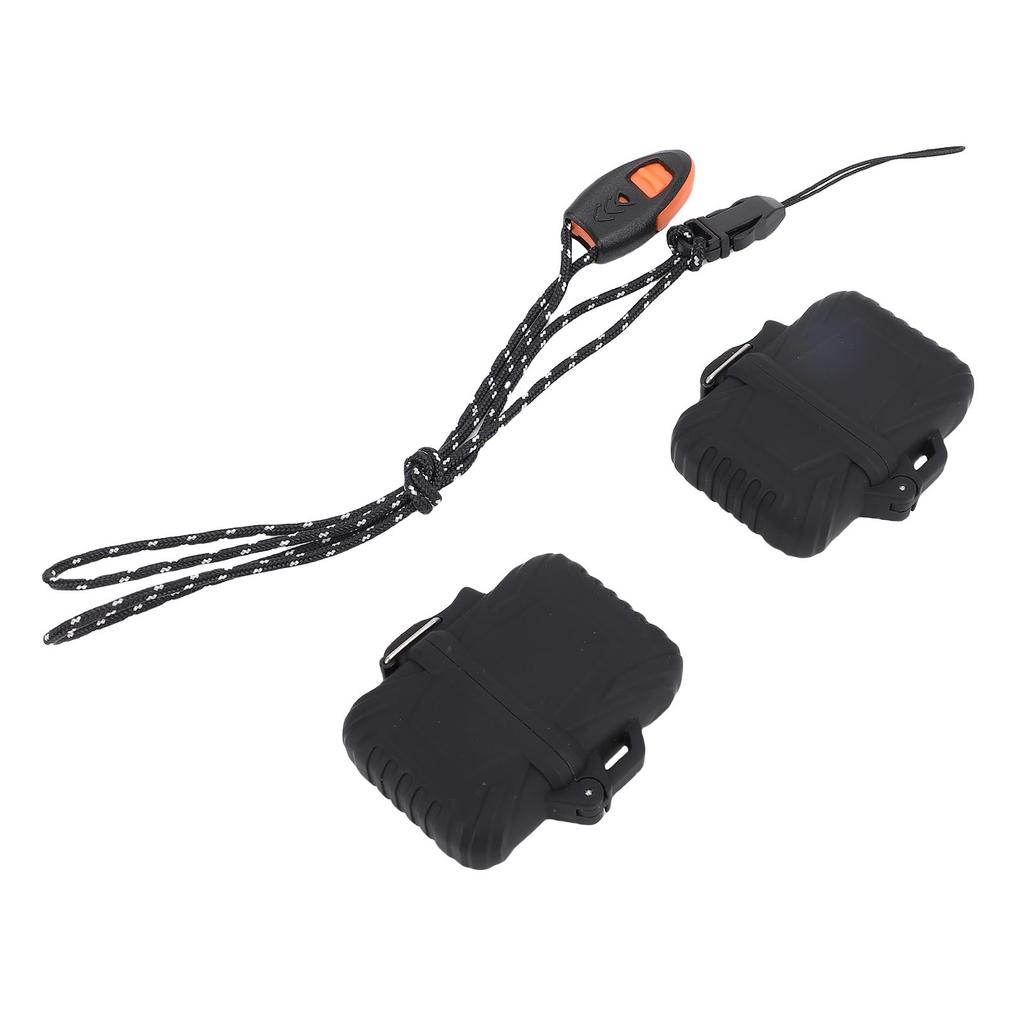 2Pcs Water Proof Storage Box Set Plastic Reusable Protective Pocket Case for Outdoor Sports and