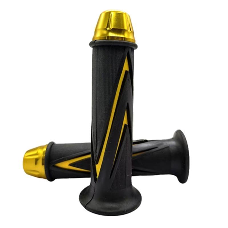 

Universal Motorcycle and ATVs Handlebar Grips Suitable for Enhanced Riding Comfort and Control Reduce Vibration Fatigue золотой