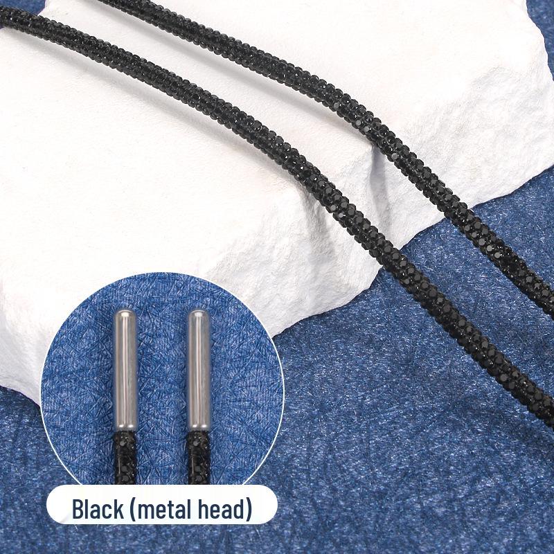 

Трендові білі шнурки з кристалами для взуття, капелюхів та одягу 100 cm