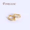 18K Gold Plated Brass with Zircon Earring Hook Clasps,Earwires Fasteners For Earring,DIY Jewelry Making,Accessories For Earrings