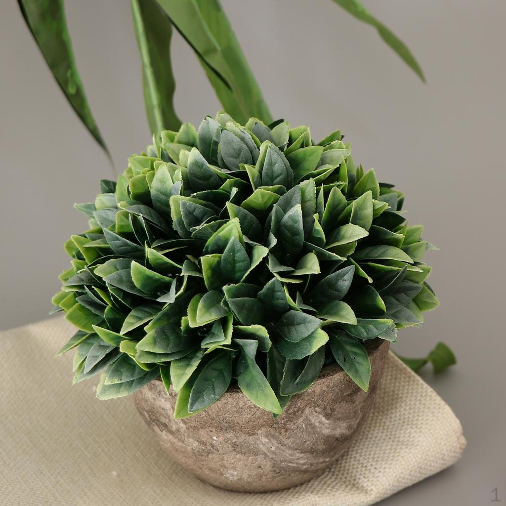 

Artificial Flowers, Melaleuca, 13cm/5.12 Potted Flower for Bathroom Office DIY Hotel Table белый