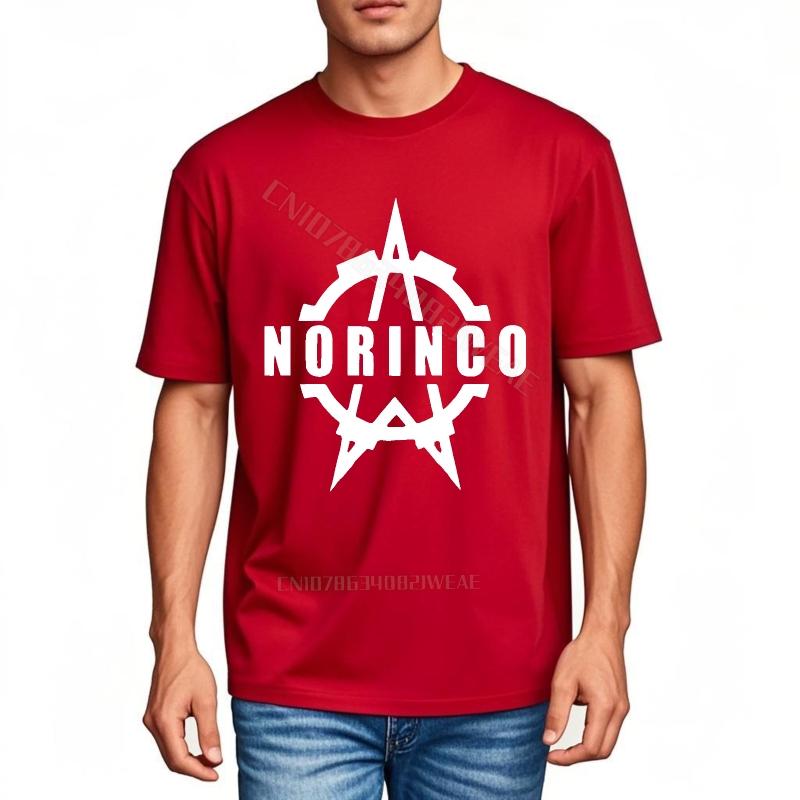 Top Tees Brand Quick Dry T Shirt Norinco Logo On Black Shirt Brand Round Neck Tee Fashion Streetwear Tshirts Breathable