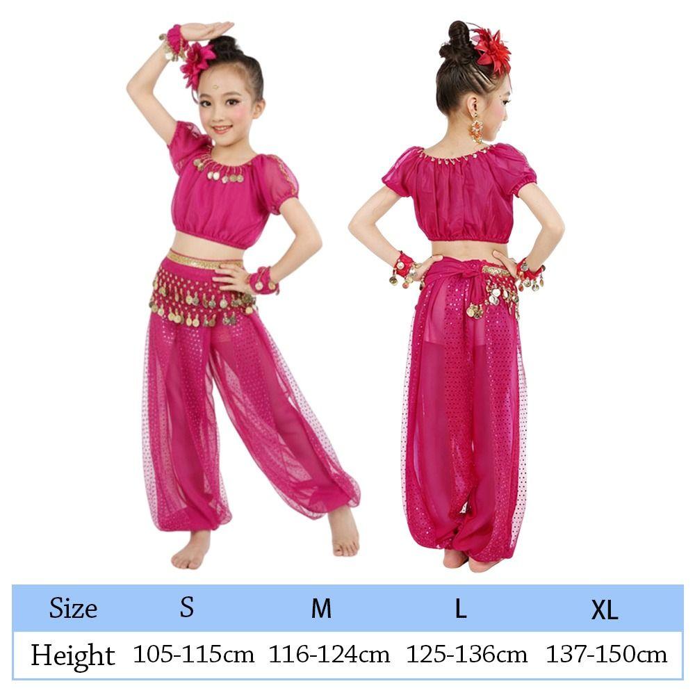 2 Stück/Set Pailletten Bauchtanz Kostüme Elegant Schöne Bauchtanz Kleidung Cha Cha Professionelles Tanz Top Hose Show Kostüme