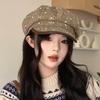 Autumn and Winter Hats Women's Big Head Circumference Shows Their Face Small Octagonal Hats Retro Versatile Berets Show Their Faces Small Painter Hats