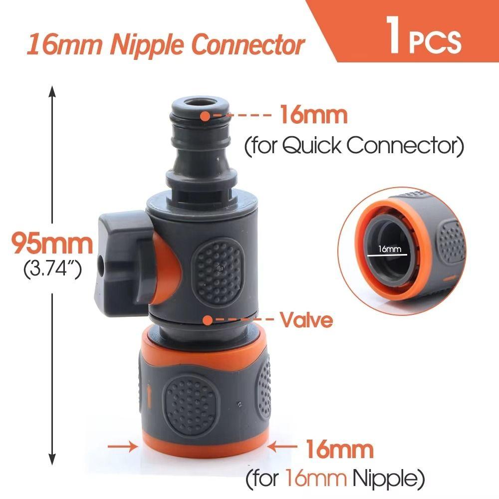 1Pcs Stop Water Pipe Tube Ball Valve Garden Irrigation Quick Connector Durable Hose Adapter