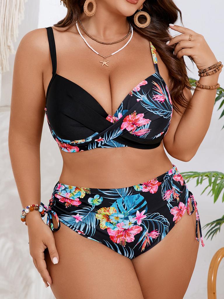 2026 Dámske bikiny pre plnoštíhle s vysokým pásom, Dámske plavky a oblečenie