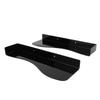 2pcs Floating Shoe Display Shelf Space Saving Acrylic 6.6lb Load Bearing L Shape Floating Shoe Rack for High Heels