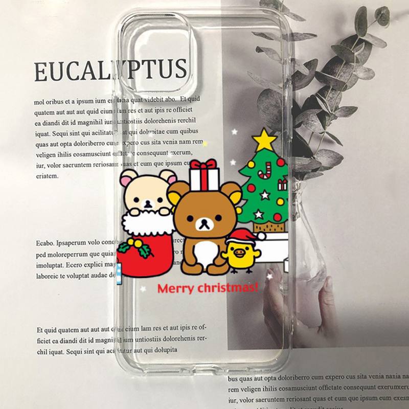 Rilakkuma Kawaii Phone Case For iPhone 11 12 13 14 Mini Pro Max XR X XS TPU Clear Case For 8 7 6 Plus SE 2020