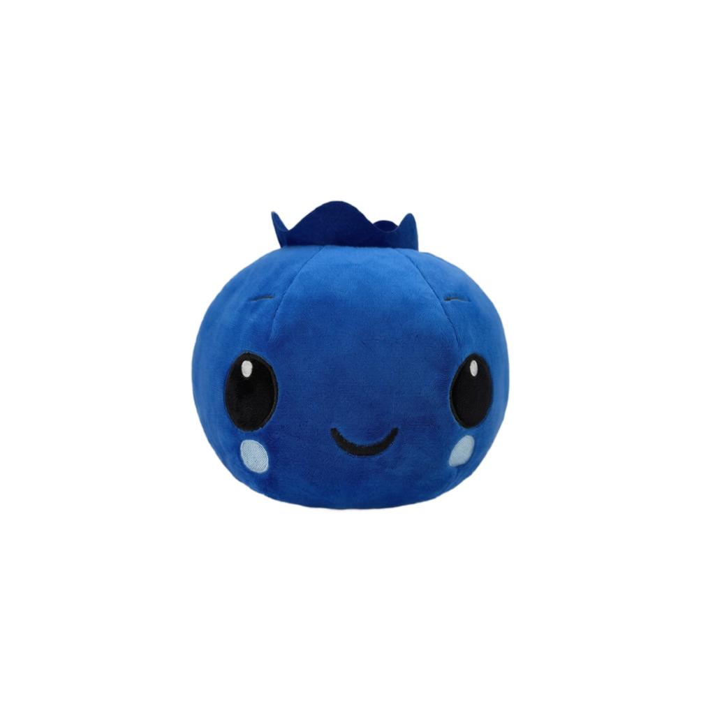 Plush Stuffed Blueberry Toy Soft Squeeze Cute Round Shape Comfortable Feel Suitable for Kids and Adults