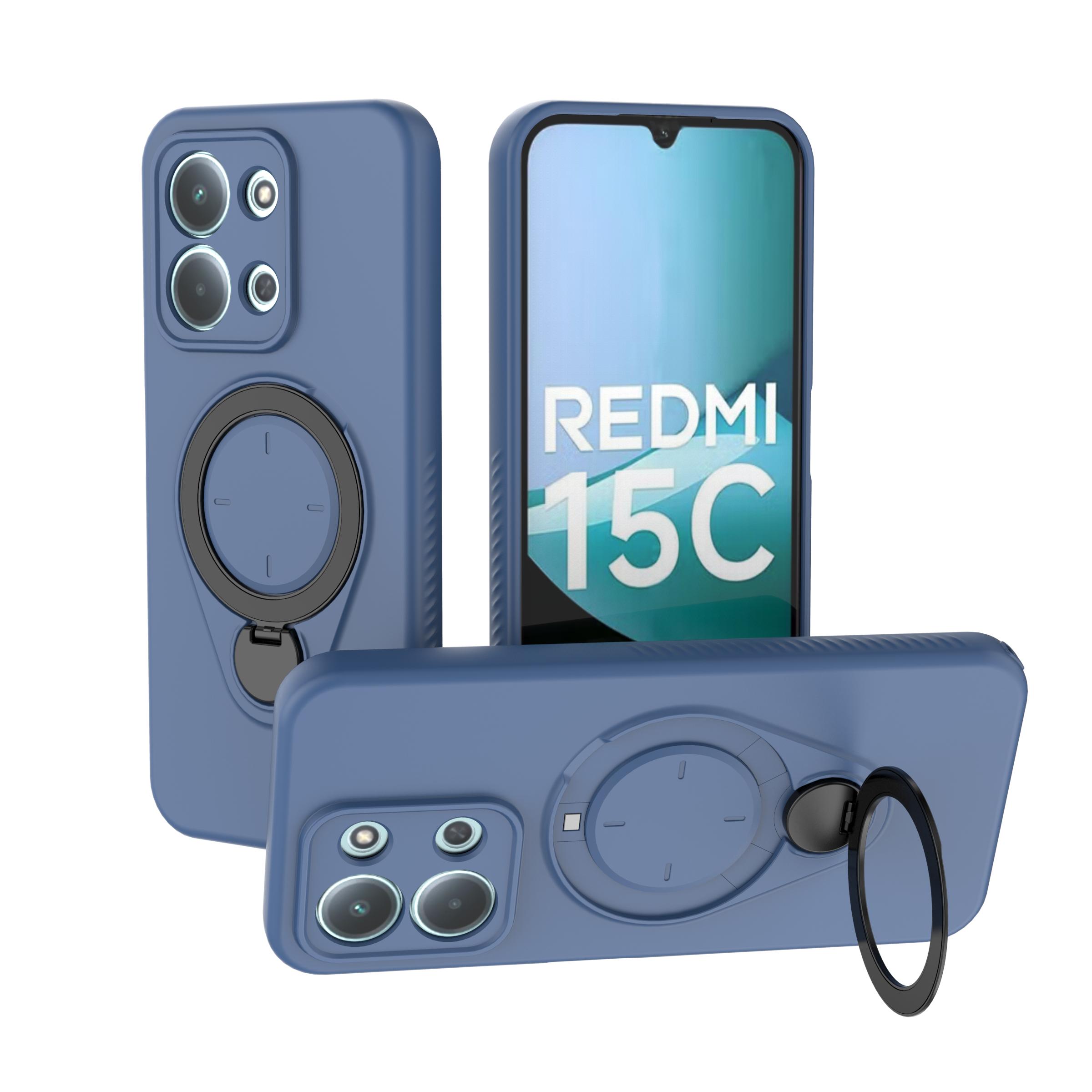 

Магнітний чохол-підставка з обертанням на 360° для Redmi 15C 4G 5G Redmi 15 Note 15 Бездротова зарядка Броньований ударостійкий захисний чохол Redmi 15C 4G