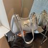 Schultertaschen Schleife Designer Handtaschen Anhänger senden Mode PU Handtaschen Reißverschluss Pendeltasche Achseltasche für Damen