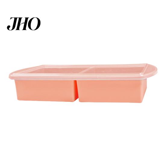 Caja de Comida para Control de Porciones Bandeja de Silicona para Congelar Sopa con Tapa Flexible Libre de BPA a Prueba de Fugas Moldes Versátiles para Congelar para Sopas Salsas Y Complementarios